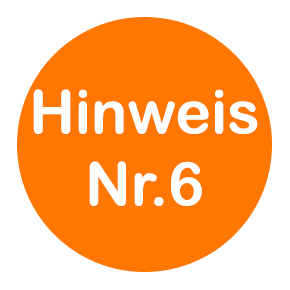 hinweis nummer 6